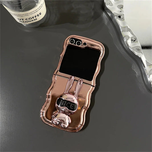 Rabbit Stand Wave Case for Samsung Galaxy Z Flip 3/4/5/6