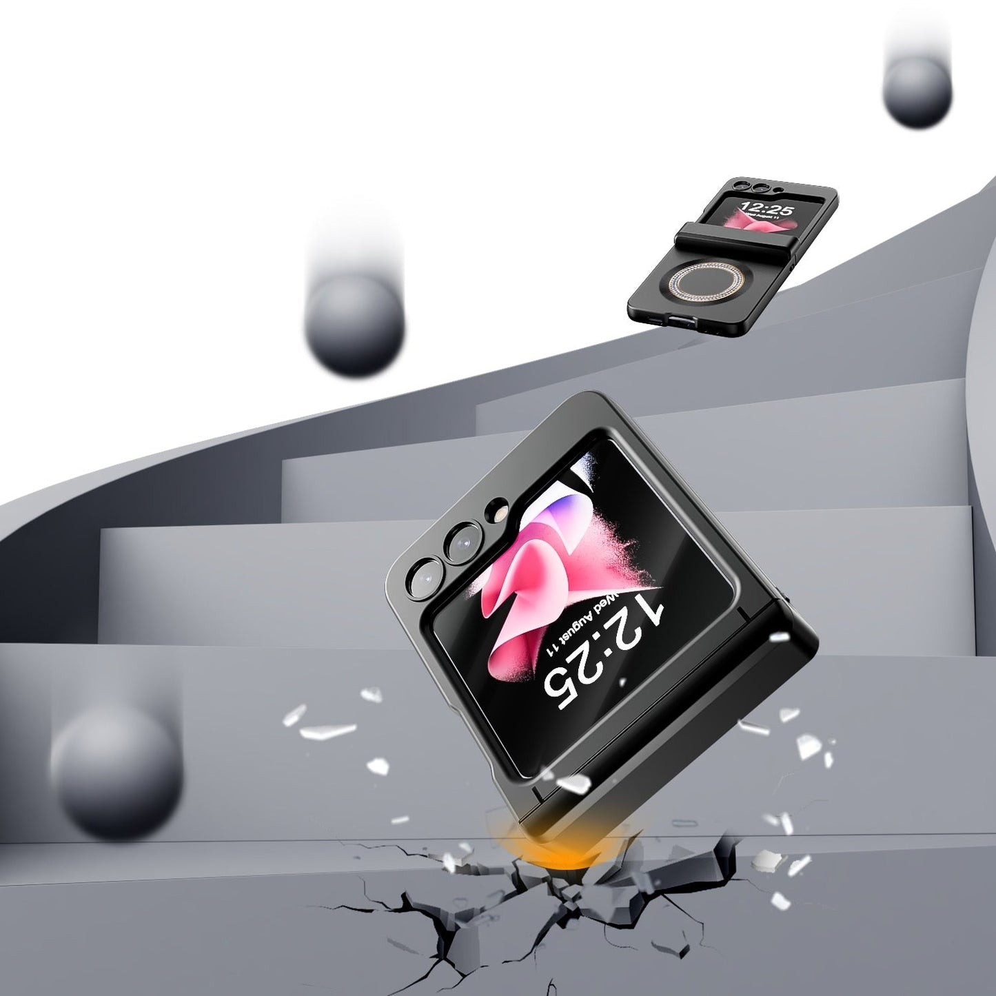 Magsafe Matte Magnetic Wireless Charging Case For Samsung Galaxy Z Flip 5