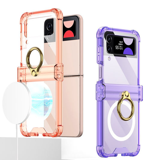 Wireless Charging Magnetic Case For Galaxy Z Flip 4