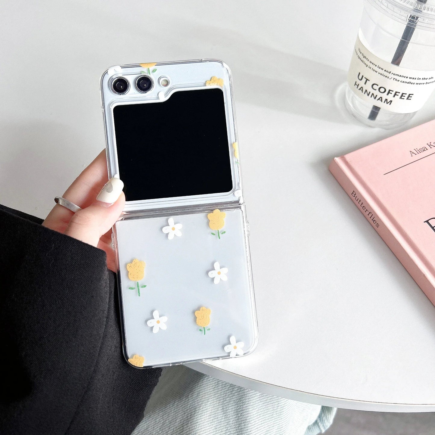 Cartoon Floral Moon Star Case for Samsung Galaxy Z Flip 3/4/5