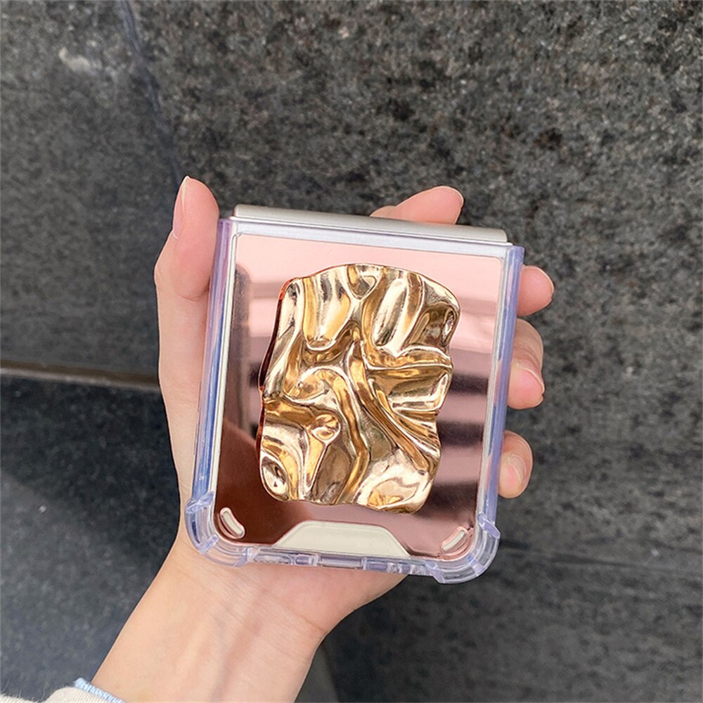 Bracket Makeup Mirror Case For Samsung Galaxy Z Flip 4