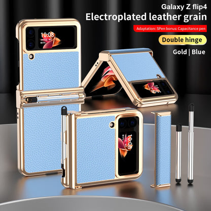 Luxury Leather Case (Pen Slot) For Samsung Galaxy Z Flip 4