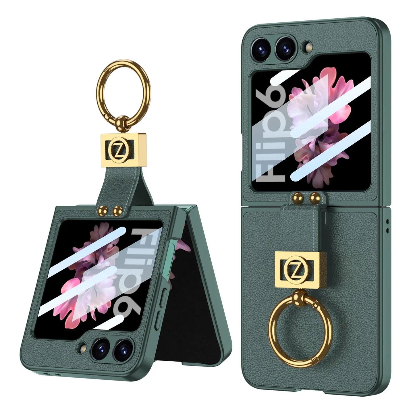 Leather Case with Ring Holder