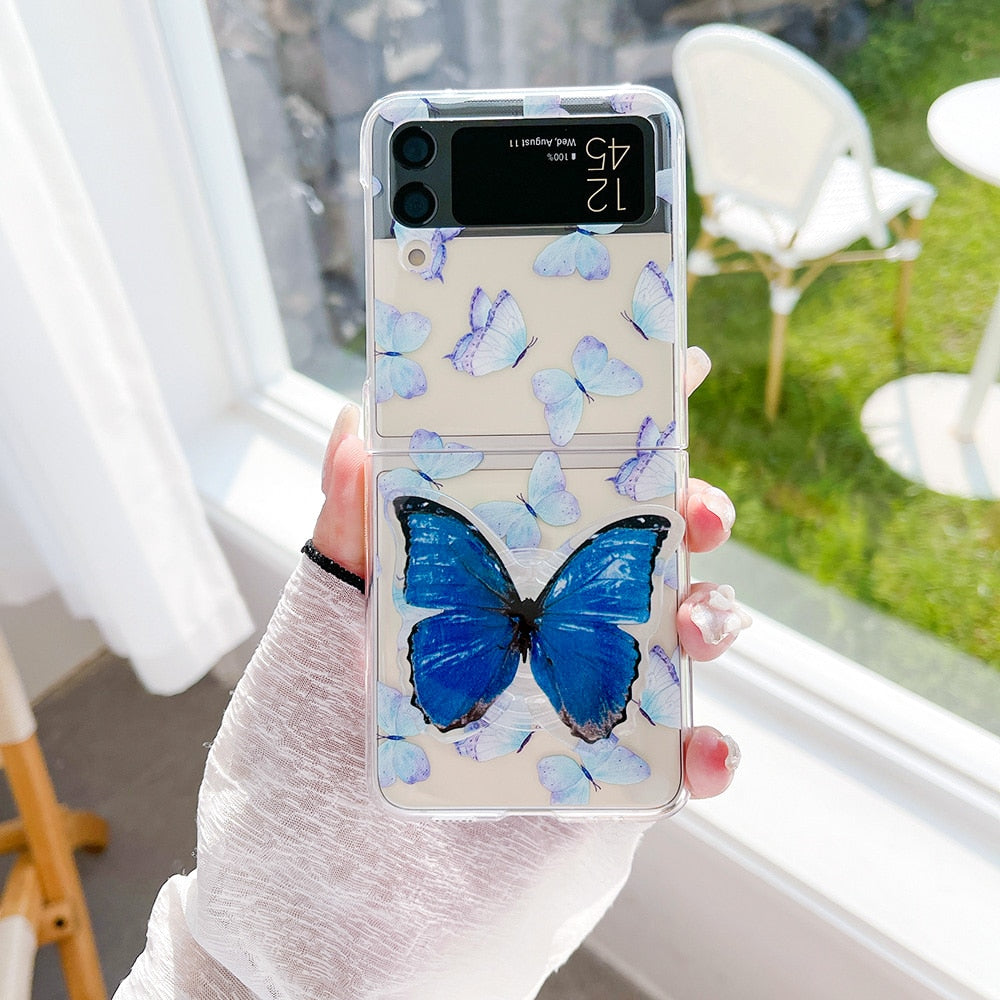Butterfly Painted Shockproof Case For Samsung Galaxy Z Flip 4