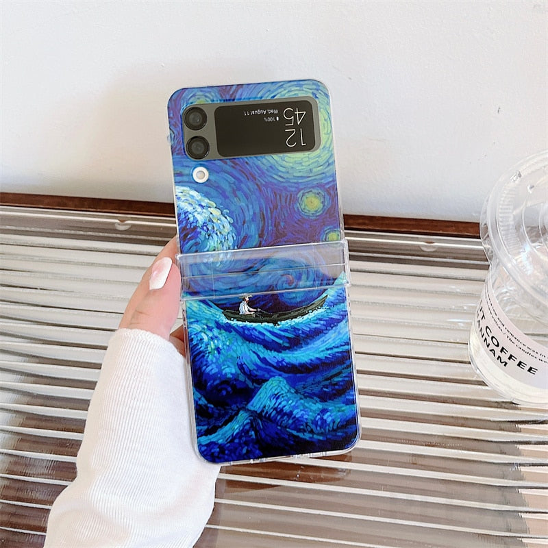 Cute Painting Case For Samsung Galaxy Z Flip 4