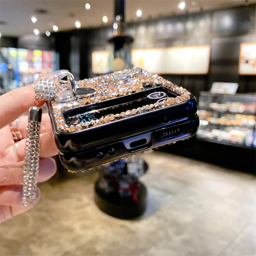 Luxury Heart Diamond Case for Samsung Galaxy Z Flip 3/4/5