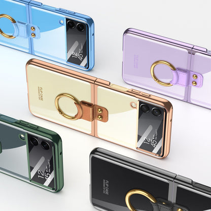 Transparent Case with Ring Holder for Samsung Galaxy Z Flip 4