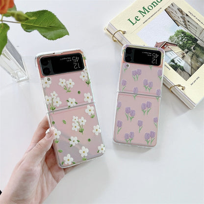 Retro Tulip Flower Case for Samsung Galaxy Z Flip 4