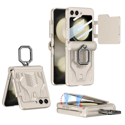 Shockproof Magnetic Case with Ring Bracket For Galaxy Z Flip 5