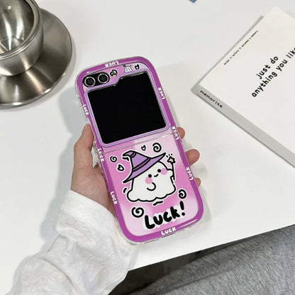 Happy Halloween Ghost Case for Samsung Galaxy Z Flip 3/4/5/6