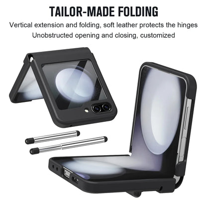 Leather Case With Touch Pen Case for Galaxy Z Flip 5