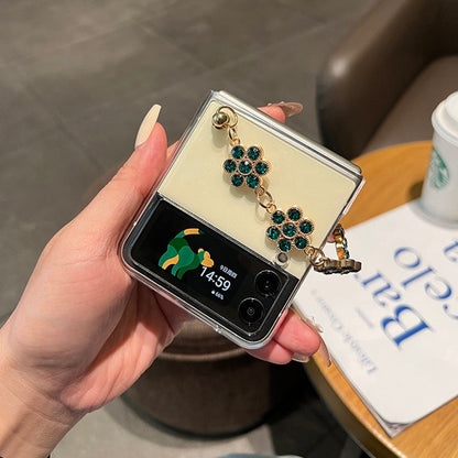 Luxury Rhinestone Bracelet Case For Samsung Galaxy Z Flip 4