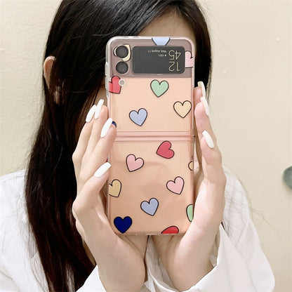 Lovely Color Heart Case For Samsung Galaxy Z Flip 4