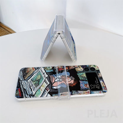 Cute Painting Case For Samsung Galaxy Z Flip 4
