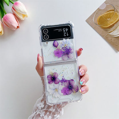 Bling Colorful Flower Case for Samsung Galaxy Z Flip 3 & 4