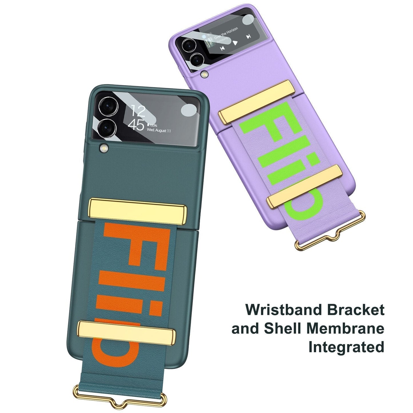 Wristband Bracket Case For Samsung Galaxy Z Flip 4