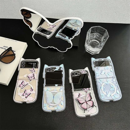 Cute Butterfly Magnetic Case for Galaxy Z Flip