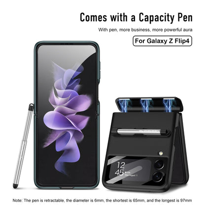 Magnetic Hinge Case with Pen For Samsung Galaxy Z Flip 4