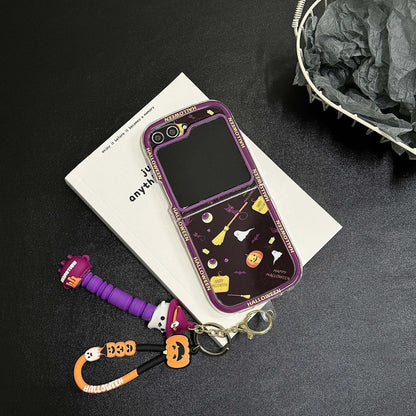Happy Halloween Pumpkin Ghost Case for Samsung Galaxy Z Flip 3/4/5/6