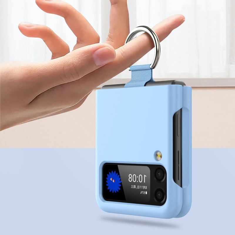 Shockproof Matte Case with Ring For Samsung Galaxy Z Flip 4