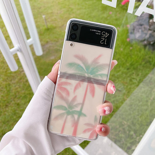 Simplicity Coconut Tree Phone Case For Samsung Galaxy Z Flip 4