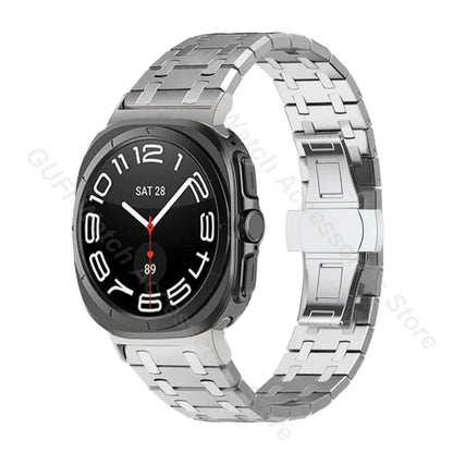 Luxury Stainless Steel Band for Samsung Galaxy Watch 7 Ultra