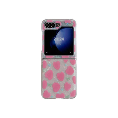 Cute Love Heart Shell Case for Samsung Galaxy Z Flip 3/4/5