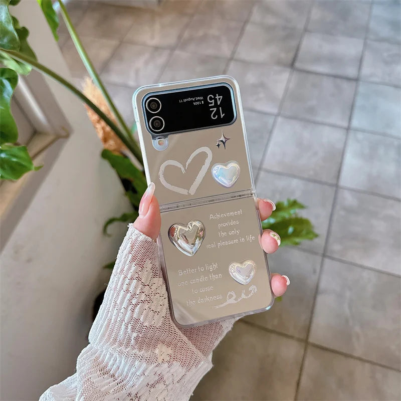 3D Cloud Love Heart Case for Samsung Galaxy Z Flip 3/4/5