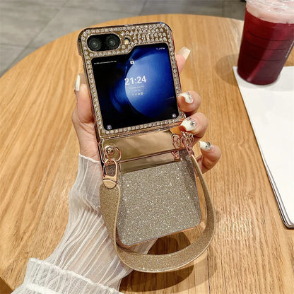 Luxury Glitter Wristband Case for Galaxy Z Flip