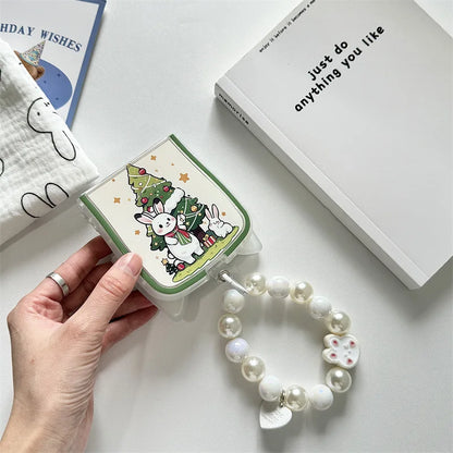 Cartoon Christmas Rabbit Hard Case for Samsung Galaxy Z Flip Series