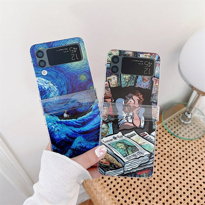 Cute Painting Case For Samsung Galaxy Z Flip 4
