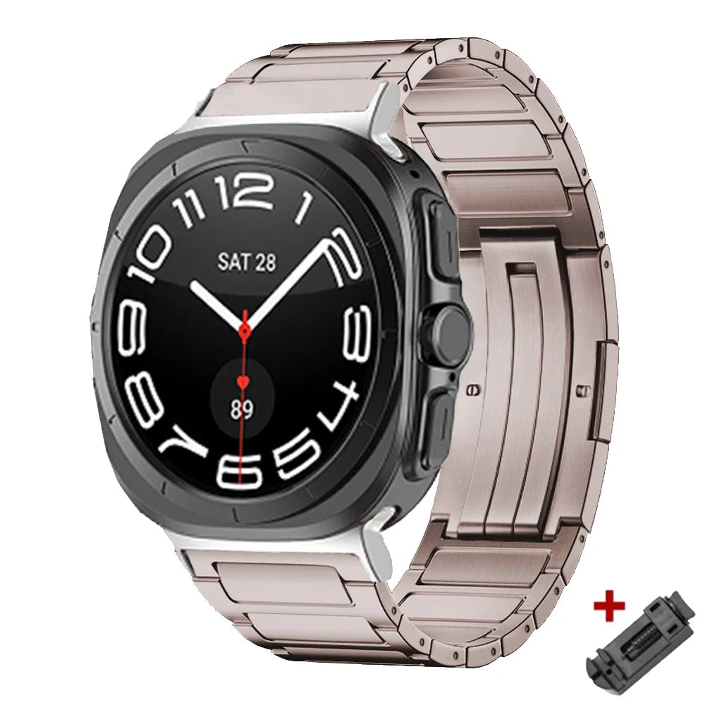 Luxury Titanium Watch Strap For Samsung Galaxy Watch 7 Ultra