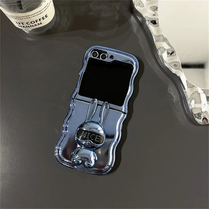 Rabbit Stand Wave Case for Samsung Galaxy Z Flip 3/4/5/6