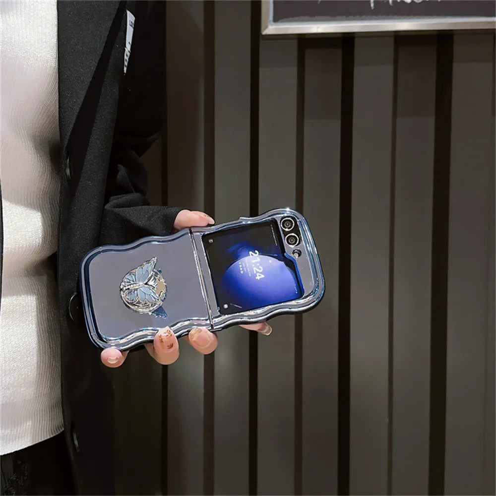 Luxury Butterfly Rotating Case for Samsung Galaxy Z Flip Series