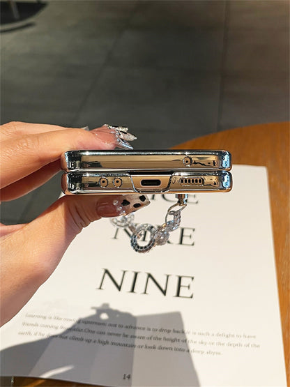 Luxury Case With Rhinestone Bracelet for Samsung Galaxy Z Flip 4