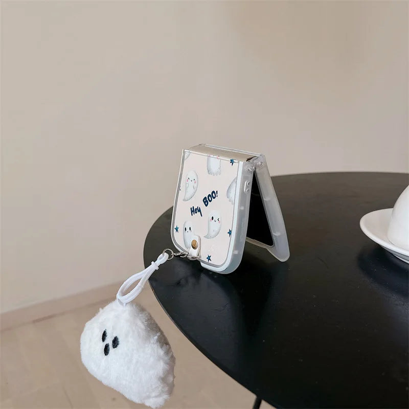 Cute 3D Halloween Ghost Case for Samsung Galaxy Z Flip 3/4/5/6