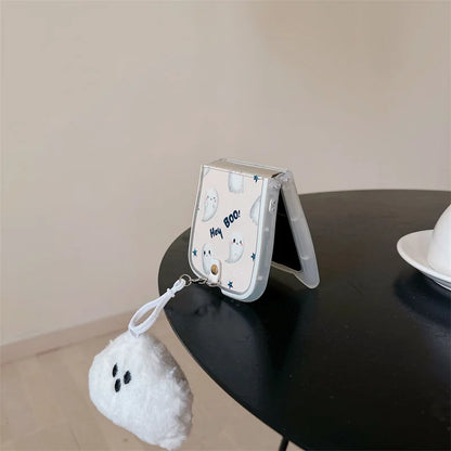 Cute 3D Halloween Ghost Case for Samsung Galaxy Z Flip 3/4/5/6