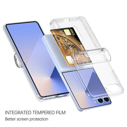 Card Slot Wallet Case with Hinge Shield