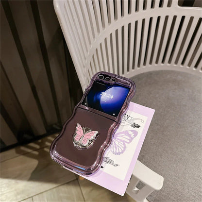 Luxury Butterfly Rotating Case for Samsung Galaxy Z Flip Series