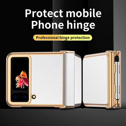 Luxury Leather Case (Pen Slot) For Samsung Galaxy Z Flip 4