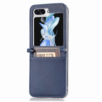 Leather Case with Card Holder For Samsung Galaxy Z Flip 5
