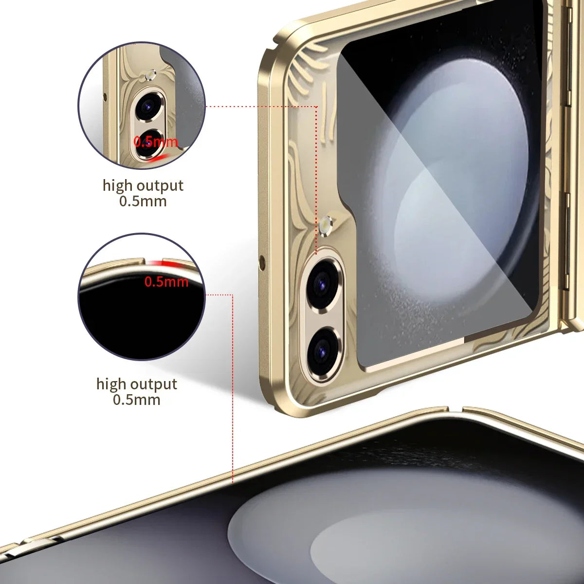 Transparent Case & Hinge Protection