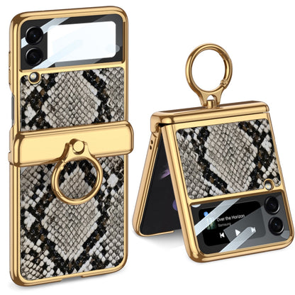 Magnetic Leather Case with Ring Holder For Samsung Galaxy Z Flip 4