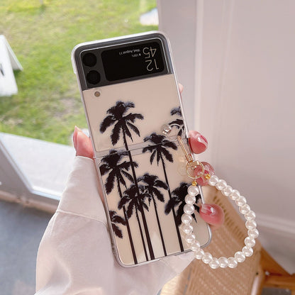 Simplicity Coconut Tree Phone Case For Samsung Galaxy Z Flip 4