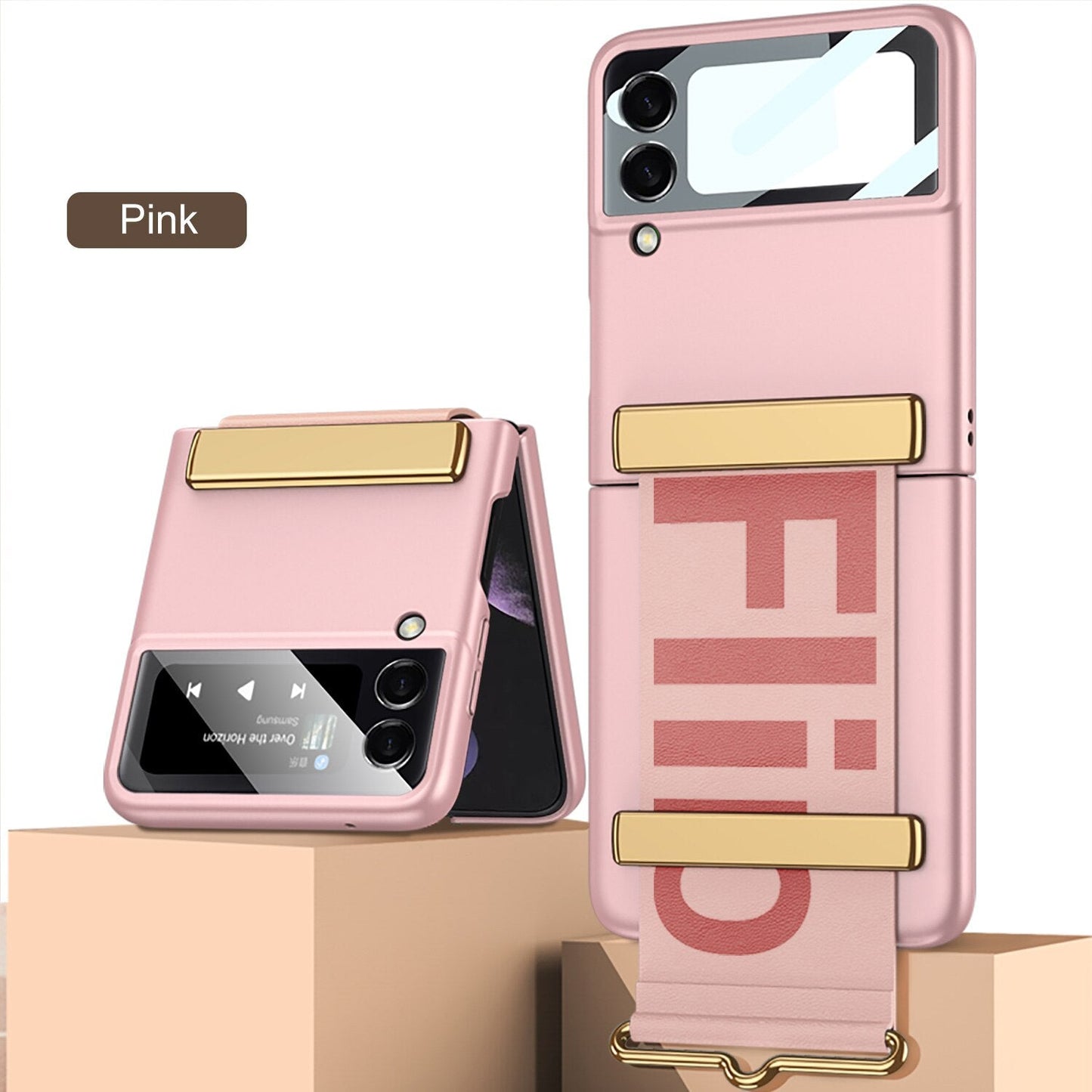 Wristband Bracket Case For Samsung Galaxy Z Flip 4