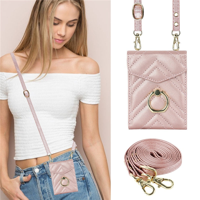 Luxury Crossbody Wallet Case for Samsung Galaxy Z Flip