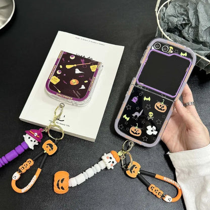 Happy Halloween Pumpkin Ghost Case for Samsung Galaxy Z Flip 3/4/5/6