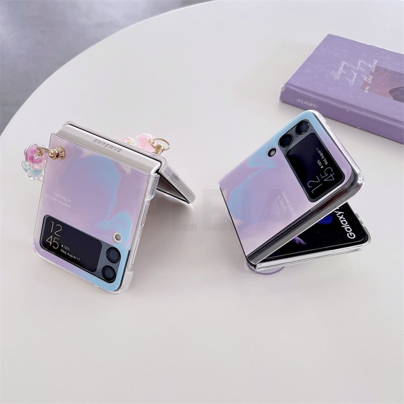 Cute Butterfly Bracelet Phone Stand Case For Samsung Galaxy Z Flip 4