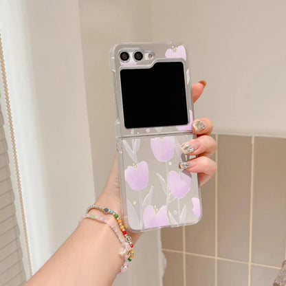 Tulip Flower Mirror Case for Samsung Galaxy Z Flip 3/4/5