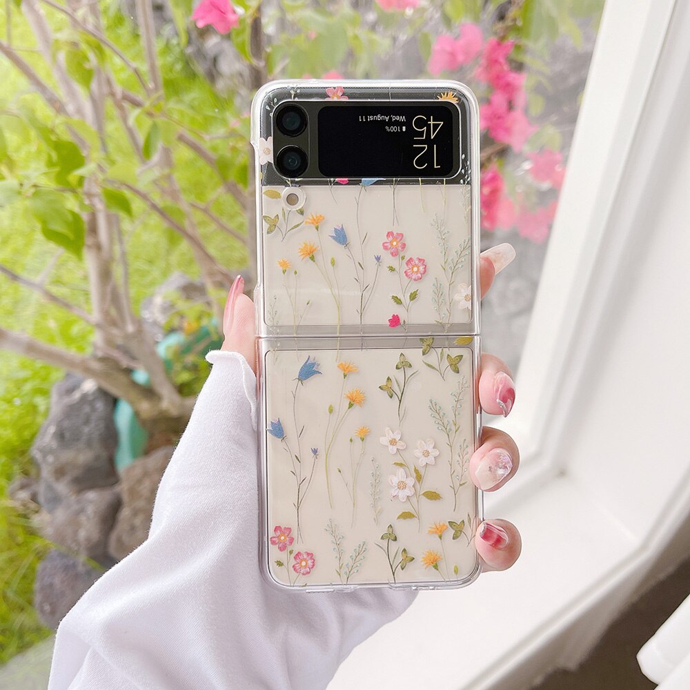 Cute Flowers Case For Samsung Galaxy Z Flip 3 & 4